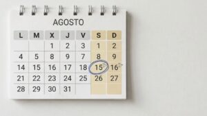 Calendario Agosto